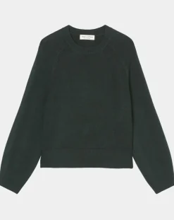 Pull en Laine mélangée manches raglans vert foncé-Marc O'Polo Sale