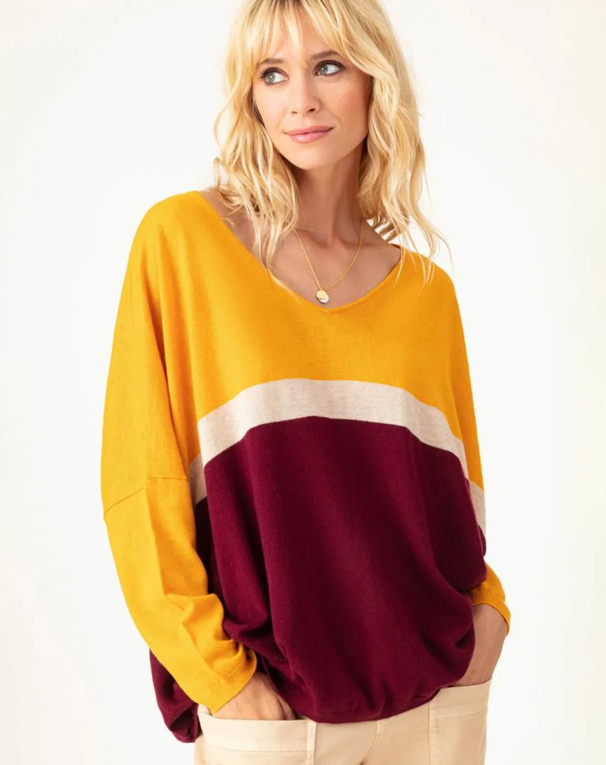 Pull en Laine mélangée Mariana trilogie-Indies Discount