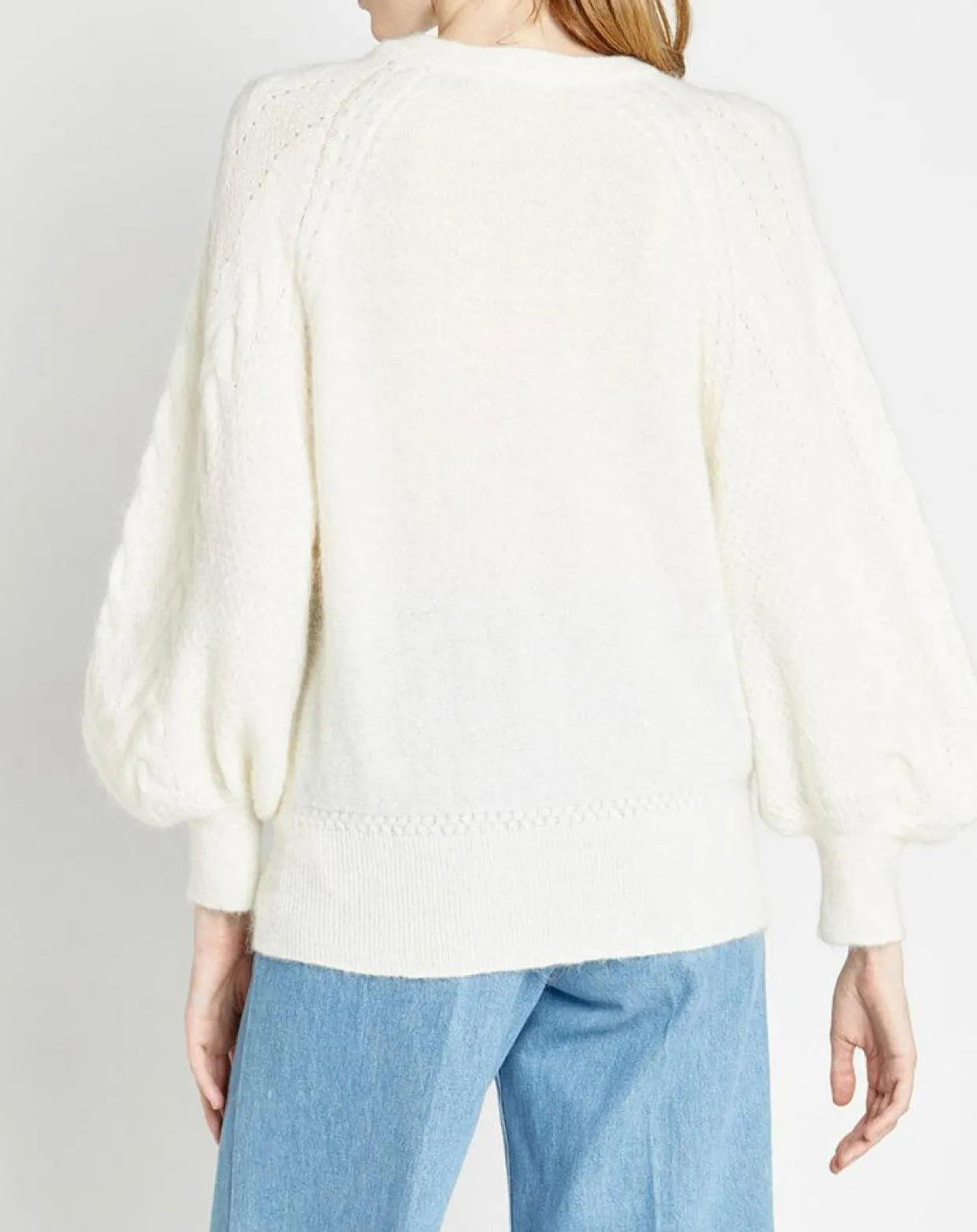 Femme Caroll Pulls^Pull en Laine mélangée Natalia écru