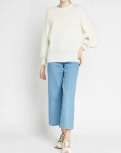 Femme Caroll Pulls^Pull en Laine mélangée Natalia écru