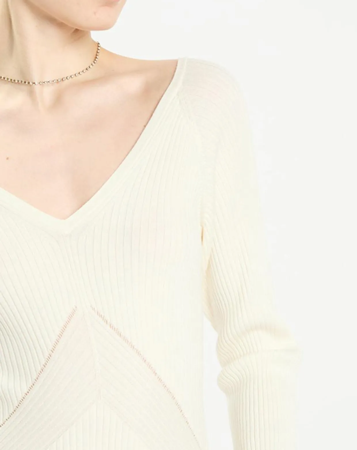 Pull en Laine mélangée Nelia écru-Zapa Online