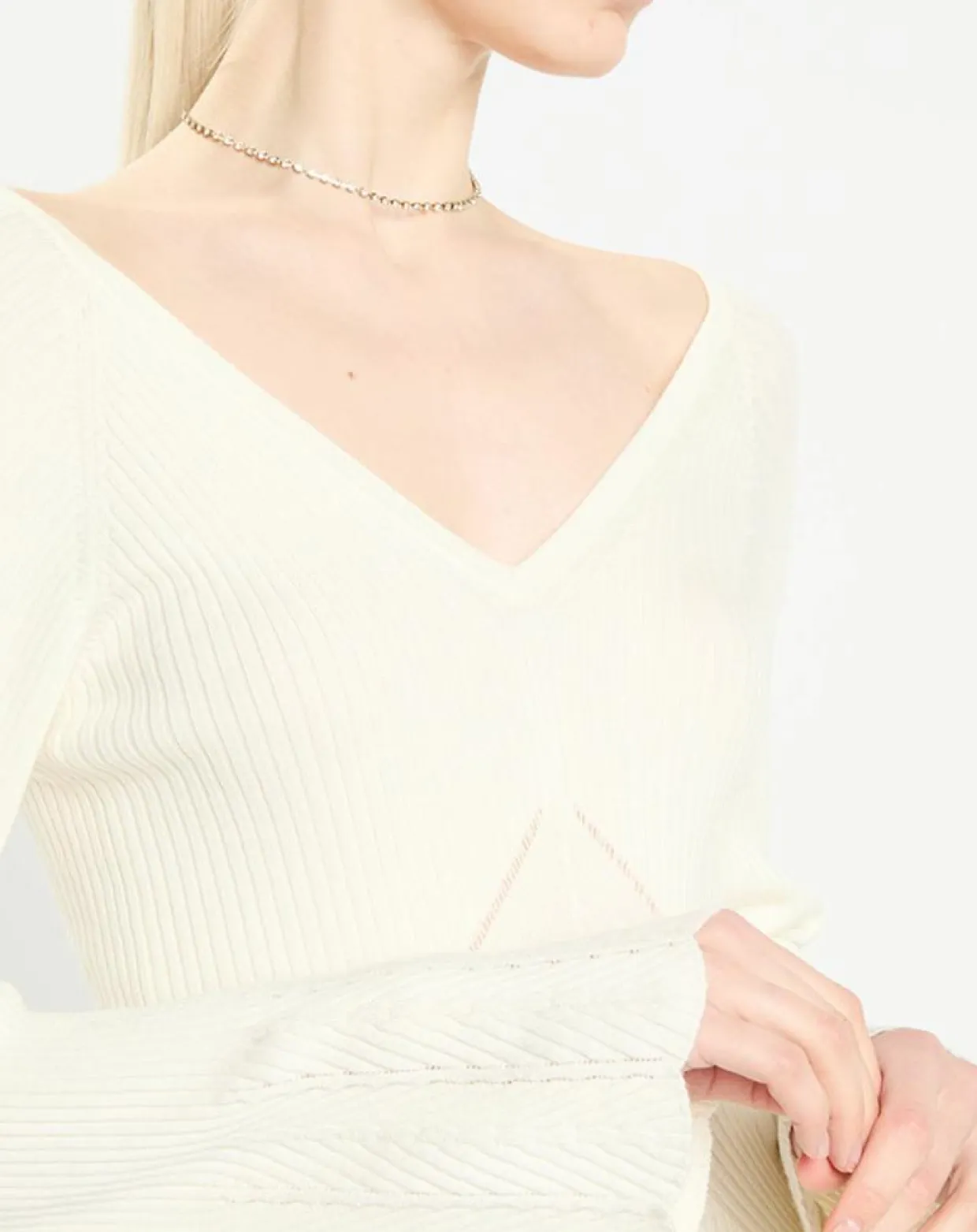 Pull en Laine mélangée Nelia écru-Zapa Online