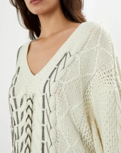 Femme Belair Pulls^Pull en Laine mélangée Pain écru