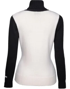Pull en Laine mélangée Pauline Hd blanc/noir-Duvillard Sale