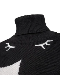 Pull en Laine mélangée Pauline Hd blanc/noir-Duvillard Sale