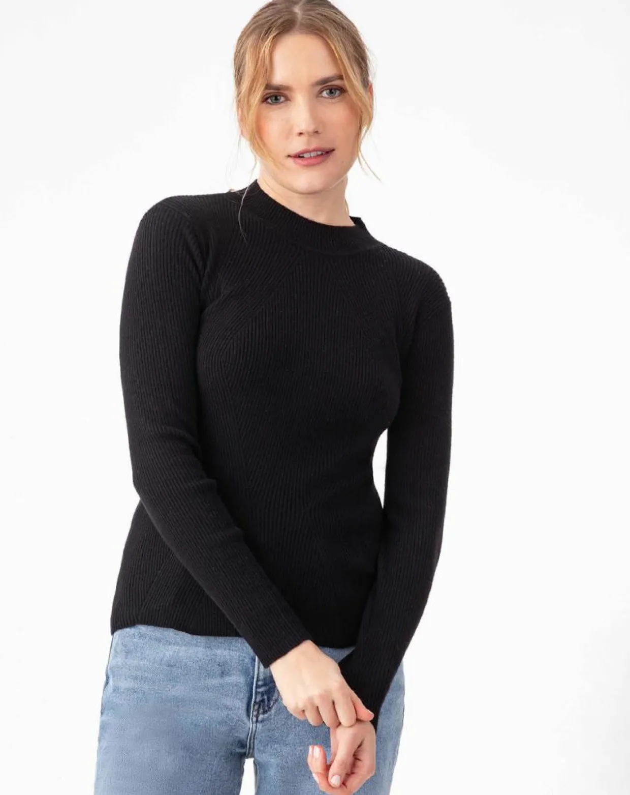 Pull en Laine mélangée Talitha noir-Indies Sale