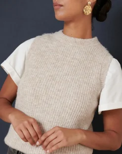 Pull en Laine mélangée Tiny écru-Garance Paris Discount
