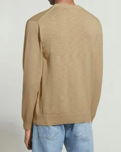 Pull en maille flammée beige-Gant Discount