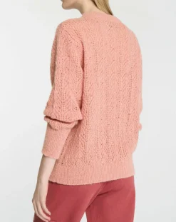 Femme Galeries Lafayette Pulls^Pull en Maille pointelle mousseuse vieux rose