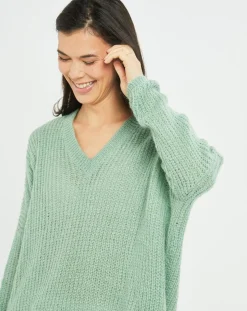 Femme Lauren Vidal Pulls^Pull en Mohair mélangé Anouk vert
