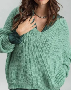 Femme Lauren Vidal Pulls^Pull en Mohair mélangé Anouk vert
