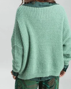 Femme Lauren Vidal Pulls^Pull en Mohair mélangé Anouk vert