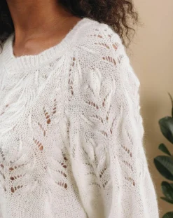 Pull en Mohair mélangé Ella ivoire-Lauren Vidal Sale