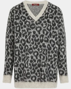 Pull en Mohair mélangé Fiumana écru-MaxMara Studio Sale