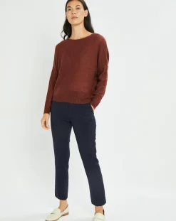 Pull en Mohair mélangé Milane terra-Lauren Vidal Clearance