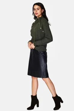 Pull Encolure montante kaki-Assuili Clearance