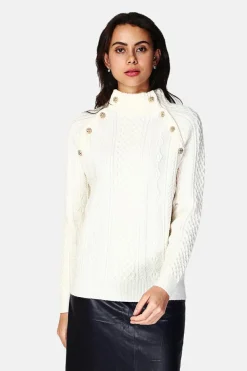 Pull Encolure montante naturel-Assuili Outlet