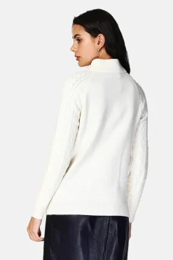 Pull Encolure montante naturel-Assuili Outlet