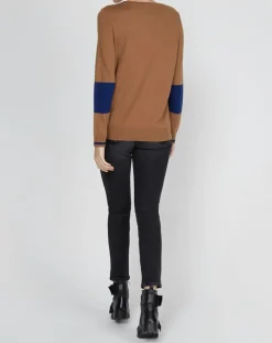 Pull fin en Laine & Cachemire mélangés Stokholm Klook camel-Marc O'Polo