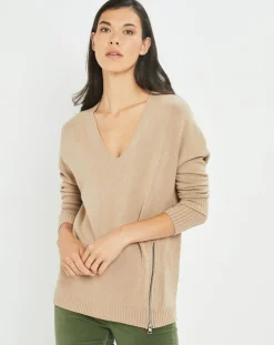 Femme Lauren Vidal Pulls^Pull fin Pearl beige