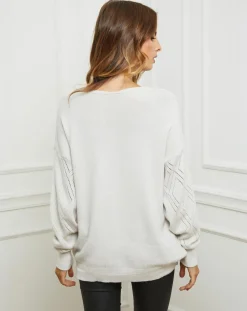 Femme Fleur de cachemire Pulls^Pull Gabriella blanc