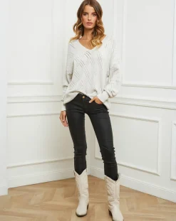Femme Fleur de cachemire Pulls^Pull Gabriella blanc