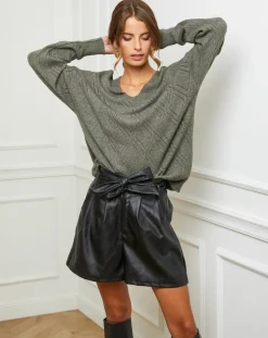Pull Gabriella kaki-Fleur de cachemire Best