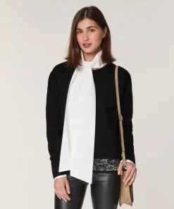 Pull Gwendoline en Laine noir-Rodier Outlet