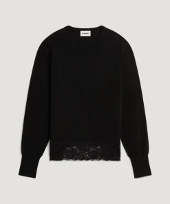 Pull Gwendoline en Laine noir-Rodier Outlet