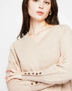 Femme Cachemire & Jo Pulls^Pull Heloise nougat