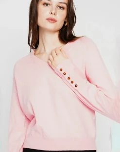 Femme Cachemire & Jo Pulls^Pull Heloise rose barby
