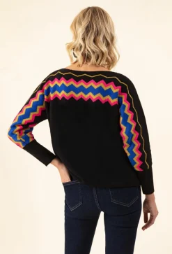Pull Hylda noir-Bleu Blanc Rouge Sale