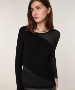 Pull Igwen en Laine mélangé noir-Rodier Sale