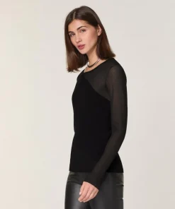Pull Igwen en Laine mélangé noir-Rodier Sale