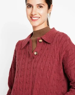Pull Ines bordeaux-Assuili Sale