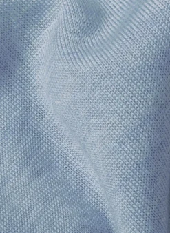 Pull Jocelyne 100% laine capuche tricolore bleu ciel-Rodier New