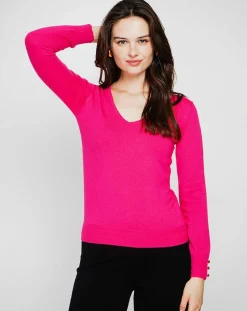 Femme Cachemire & Jo Pulls^Pull Juliette fushia