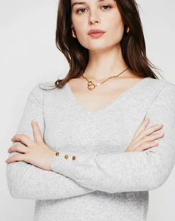 Pull Juliette givre-Cachemire & Jo Clearance