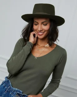 Pull Juliette kaki-Soft Cashmere Outlet