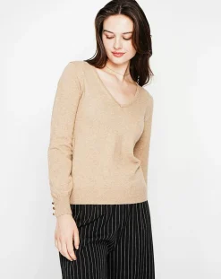 Pull Juliette nougat-Cachemire & Jo Sale