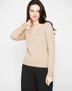Pull Juliette nougat-Cachemire & Jo Sale