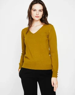 Femme Cachemire & Jo Pulls^Pull Juliette vert olive