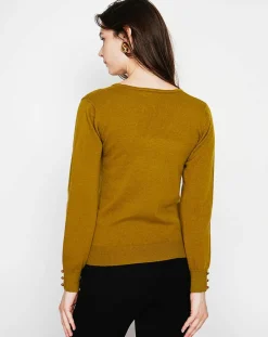 Femme Cachemire & Jo Pulls^Pull Juliette vert olive