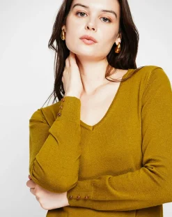 Femme Cachemire & Jo Pulls^Pull Juliette vert olive