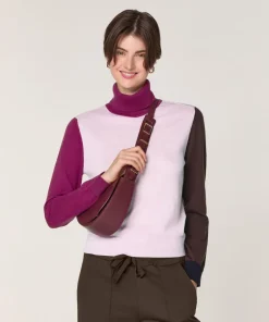 Femme Rodier Pulls^Pull Klarys 100% Laine col roulé multicolore rose pâle