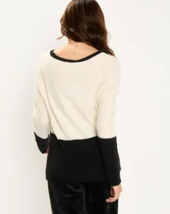Pull Léa écru/noir-Lauren Vidal Online