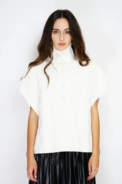 Femme C&Jo Pulls^Pull large à capuche en Cachemire mélangé naturel