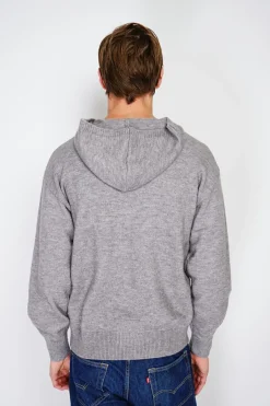 Pull large à capuche en Cachemire mélangé flanelle-C&Jo Outlet