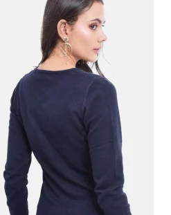 Femme Assuili Pulls^Pull Laure bleu nuit