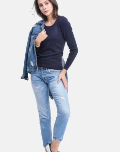 Femme Assuili Pulls^Pull Laure bleu nuit